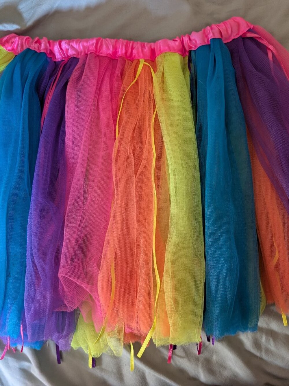 Rainbow Tulle Tutu Skirt